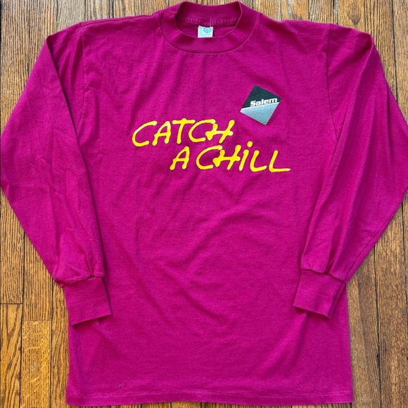 Artex Other - 80’s Salem Cigarettes Catch A Chill Vintage Long Sleeve T-Shirt